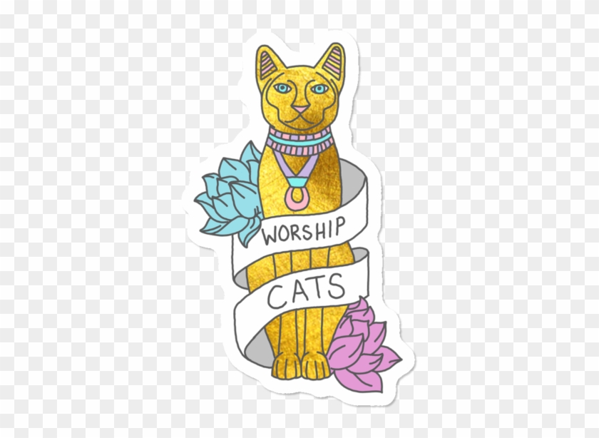 Cats Egypt Pyramid Gold Kitten Pets Tabby Tumblr Gold - Cartoon Clipart #4435395