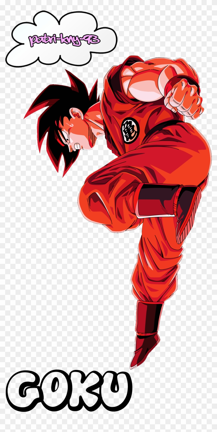 Goku Kaioken4 - Goku Kaio Png Clipart