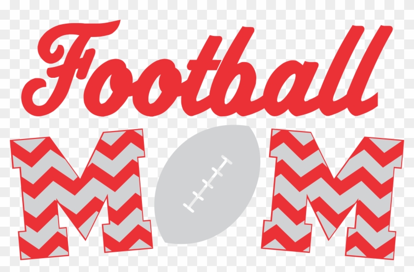 Football Mom Glitter Tee - Football Mom Decal Clipart