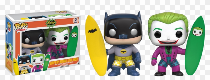 Surfs Up Batman & Joker Pop Vinyl Figure 2-pack - Batman And Joker Funko Pop Clipart #4436180