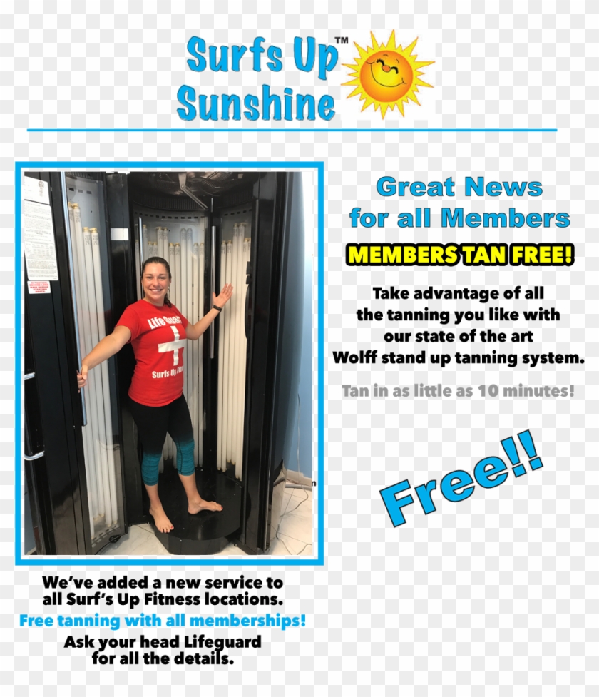 Surf's Up Sunshine Tanning At Surf's Up Fitness Marietta, - Banner Clipart