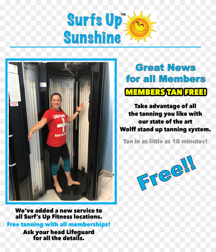 Surf's Up Sunshine Tanning At Surf's Up Fitness Marietta, - Banner Clipart #4436327