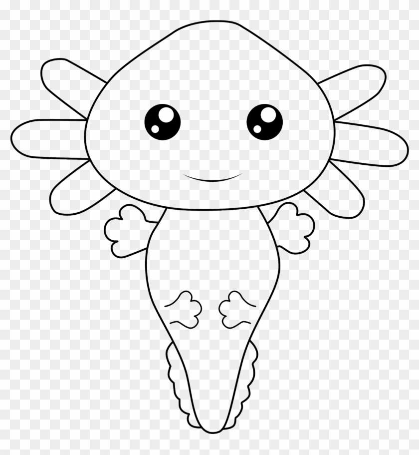 Coincidencia De Búsqueda - Ajolote Dibujo Para Colorear Clipart #4436507