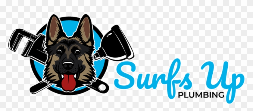 About Surfs Up Plumbing - Old German Shepherd Dog Clipart #4436509