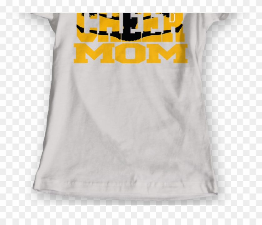 Women Crew Yellow Cheer Mom - Active Shirt Clipart