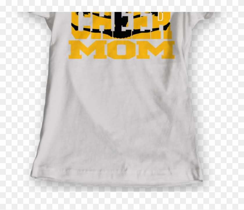Women Crew Yellow Cheer Mom - Active Shirt Clipart #4436548