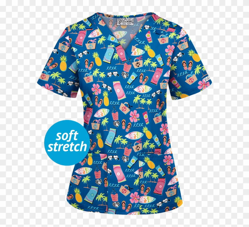 Ua362rsu - Scrubs With Eyeglasses Print Clipart