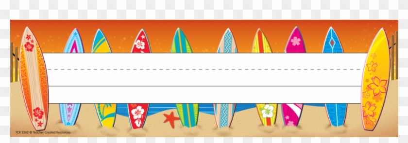Tcr5362 Surf's Up Flat Name Plates Image - Classroom Clipart #4436962
