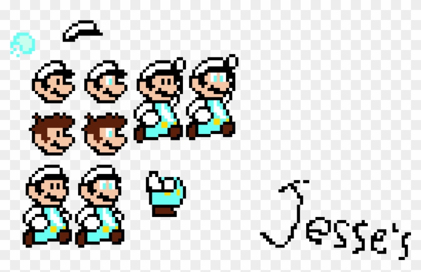 Jesse's Custom Ice Mario Sprites - Cartoon Clipart #4437062