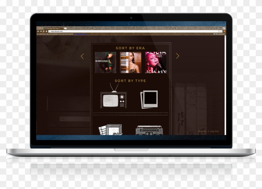 Alicia Keys Vault Displayed On A Macbook Pro - Keys The Diary Of Alicia Clipart #4437352