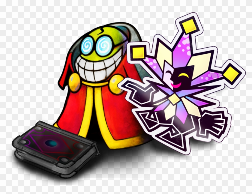 Mario And Luigi - Dimentio Super Paper Mario Clipart