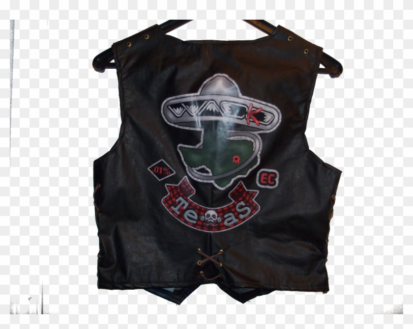 Biker Vest Patches Back - Vest Clipart