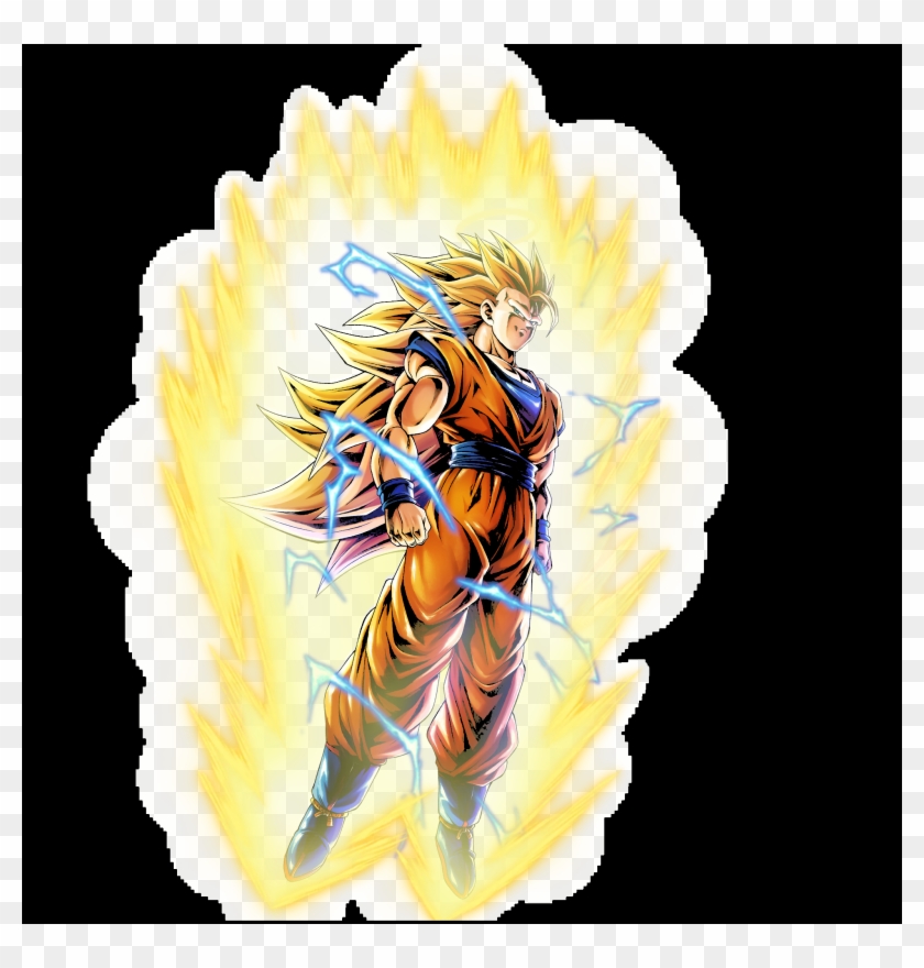Teamgoku Ssj3 Aurora Amoled Wallpaper - Goku Ssj3 Clipart