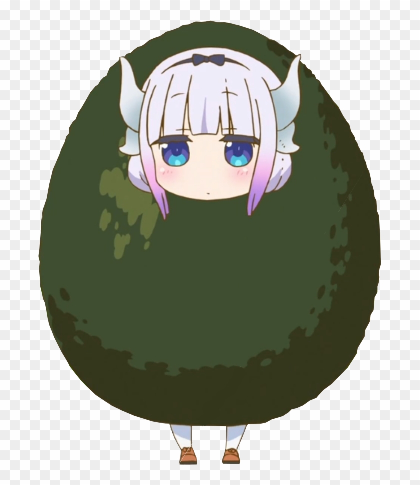 This Is Avocado Kanna Of Good Vibes Reblog To Stop - Miss Kobayashi's Dragon Avocado Clipart #4438024
