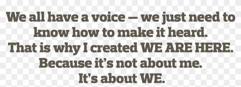 'we Are Here' Is A Song And A Movement For Peace, Equality, - Poster Clipart #4438068