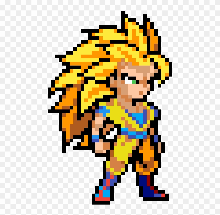 Goku Ssj3 - Goku Ssj 3 Pixel Art Clipart