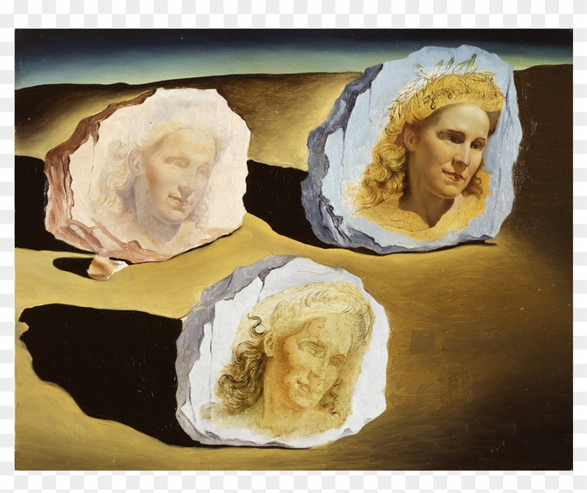Salvador Dalí, Triple Aparición Del Rostro De Gala, - Three Apparitions Of The Visage Of Gala Clipart #4438241