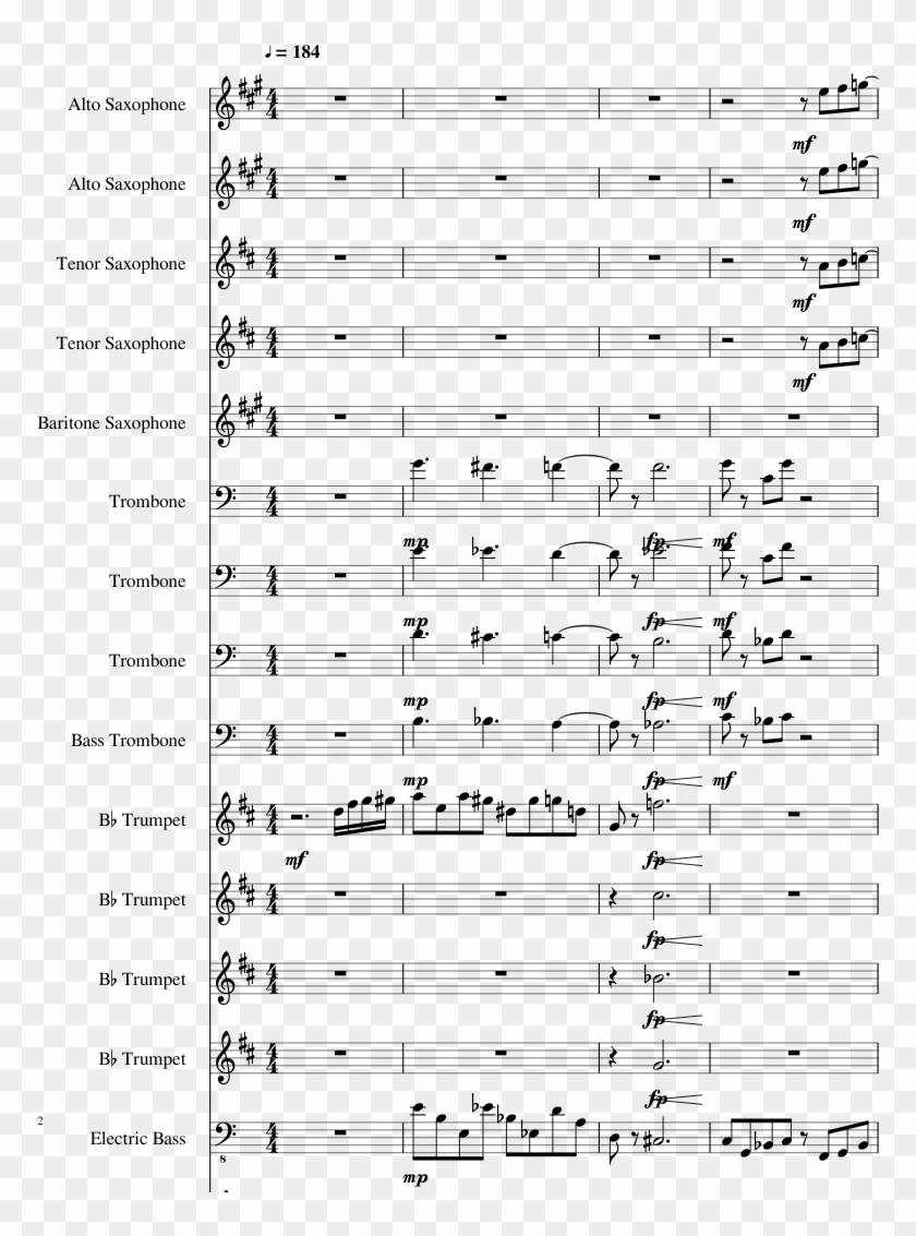 Mario Kart - Highway To Hell Saxophone Clipart #4438303