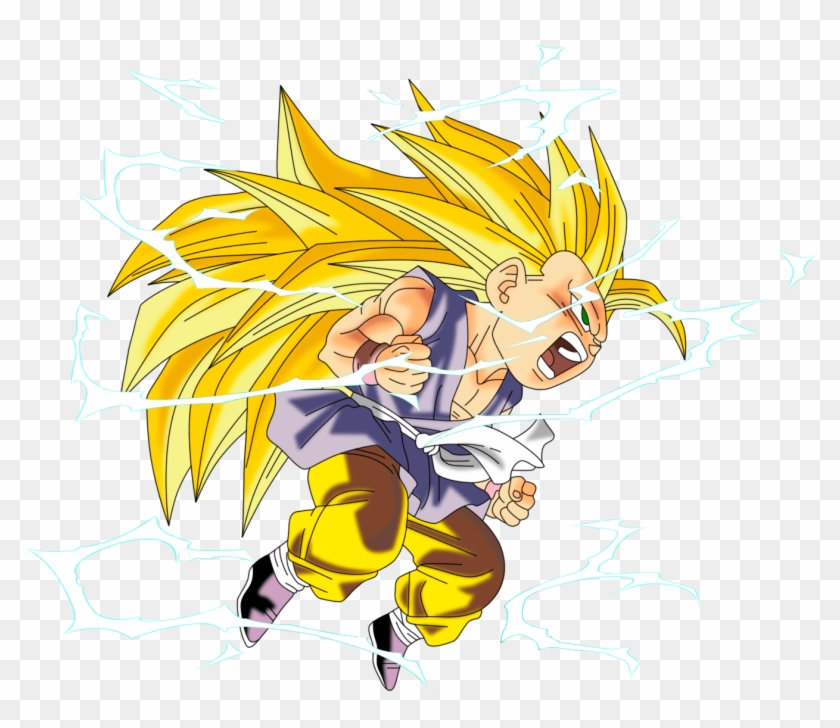 Dragon Ball Kid Goku Ssj3 - Dragon Ball Gt Goku Ssj3 Png Clipart #4438790