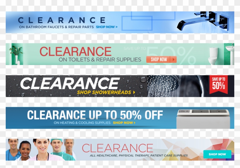 Hds Clearance Banners - Online Advertising Clipart