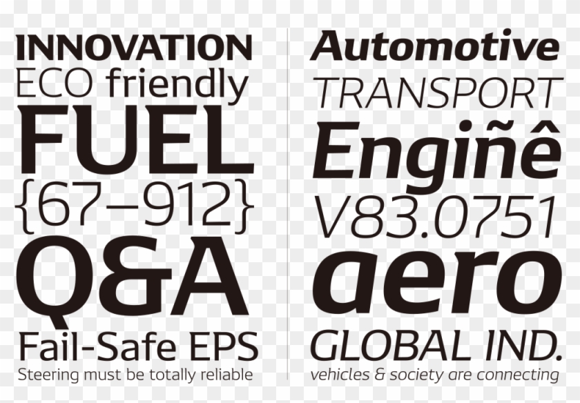The Denso Typeface Has A Modern, Open And Clean Expression - Poster Clipart #4440007
