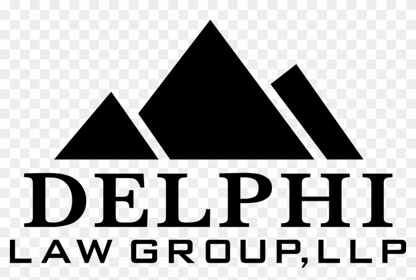 Cropped Delphi Law Group Logo Black - Triangle Clipart #4441095