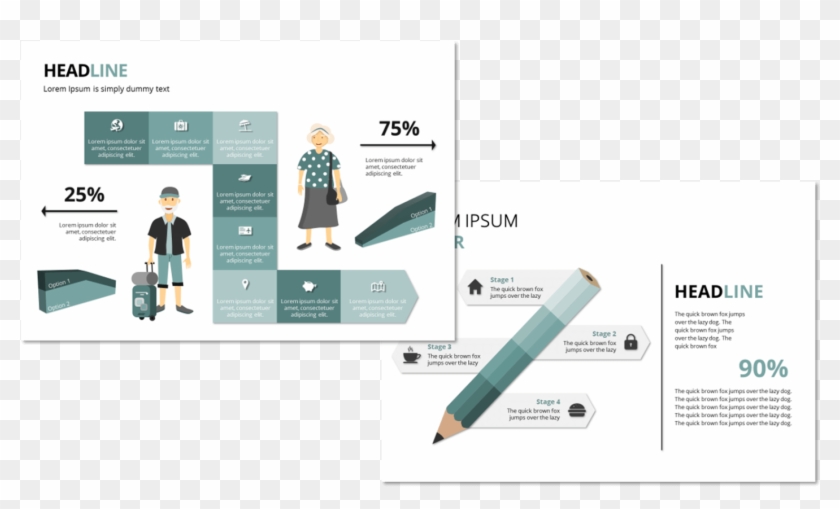 Flowchart With Detalied Editable Illustrations Of People - Website Clipart