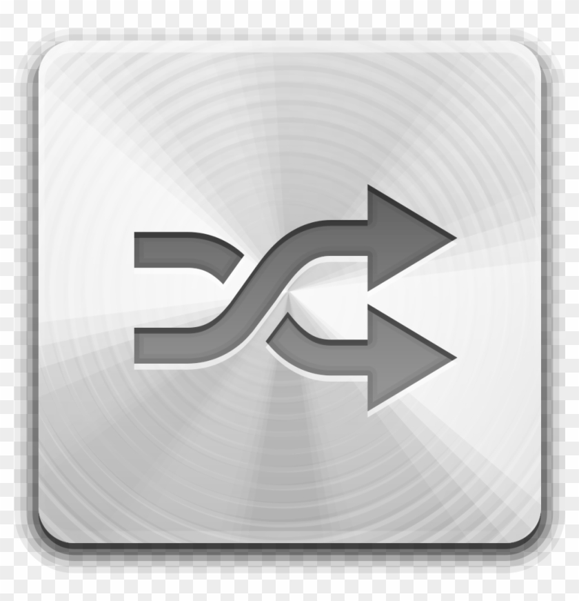 Faenza Media Playlist Shuffle - Emblem Clipart #4443239