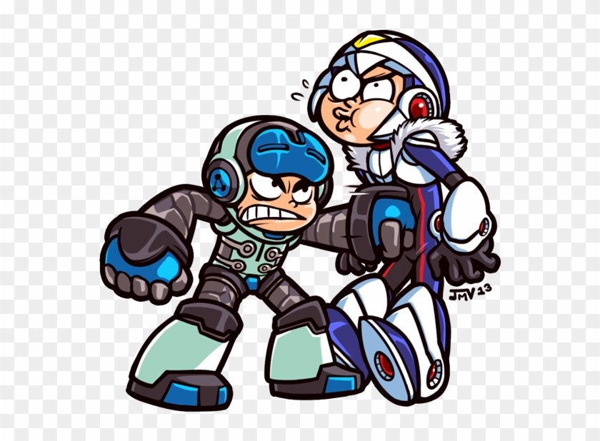 9 Rockman Xover Clip Art Fictional Character - Mighty No 9 Crossover - Png Download #4444413