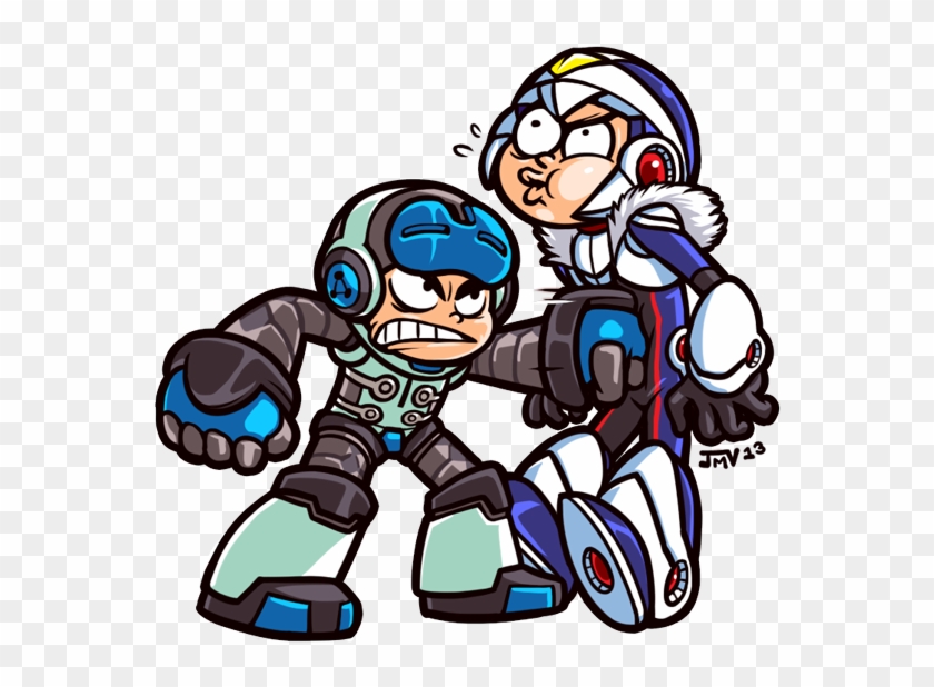 9 Rockman Xover Clip Art Fictional Character - Mighty No 9 Crossover - Png Download