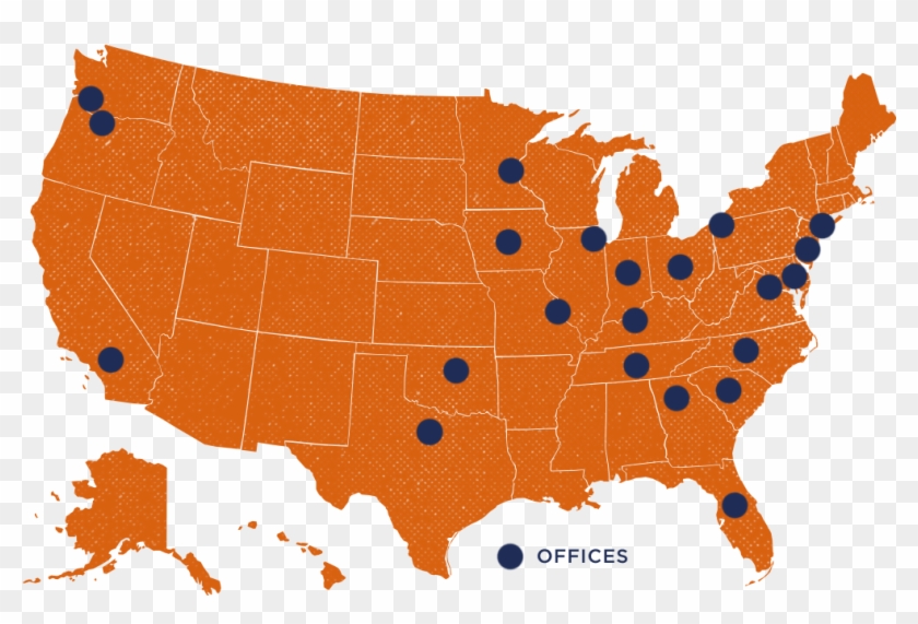 Find America World Adoption Offices - Animated Map Of Us Clipart #4444559