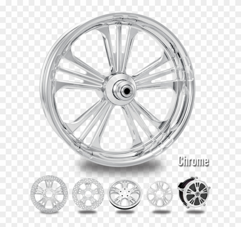 Silver Motorcycle Wheels Clipart