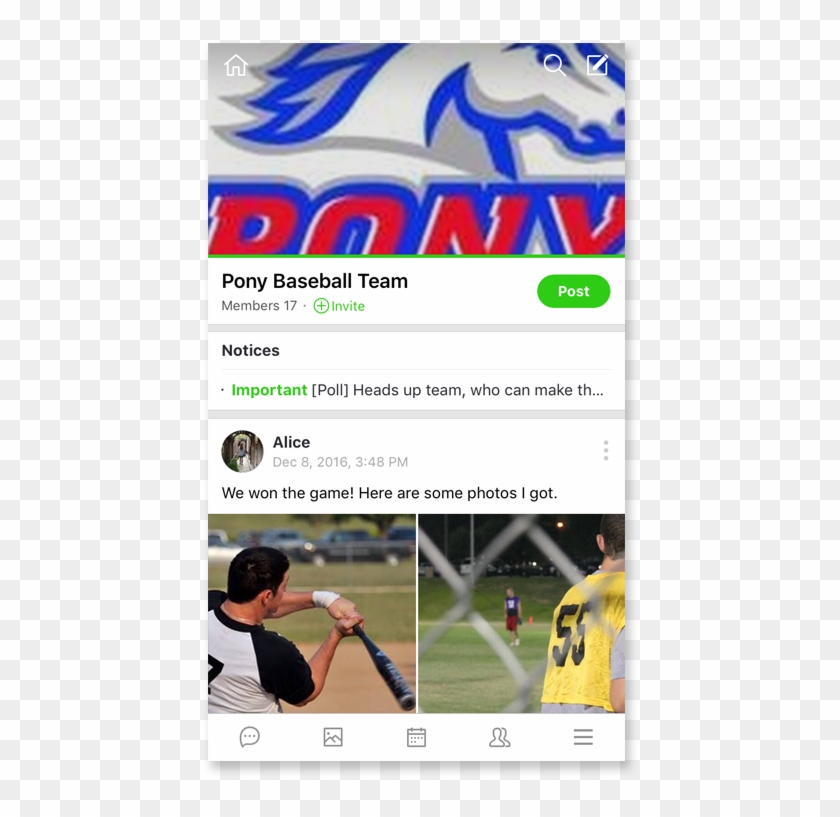 Don't Settle With Just Using Plain Messaging Apps Like - Pony Baseball Clipart