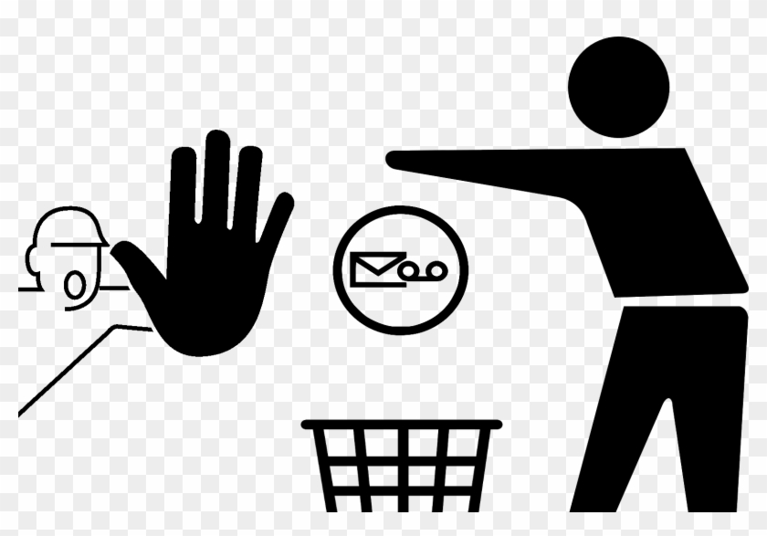The Fate Of The Voicemail - Throw Bin Icon Png Clipart