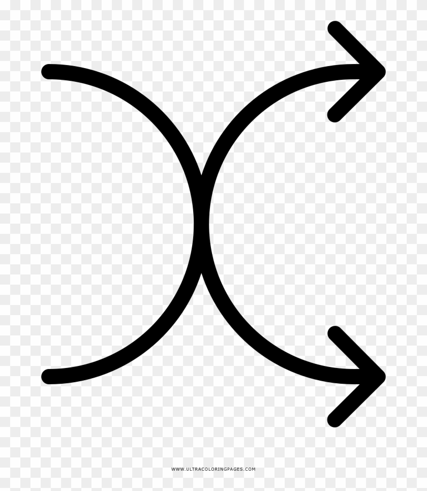 Shuffle Coloring Page Clipart