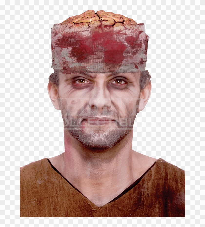 Adult Bloody Brain Headpiece Clipart #4446236