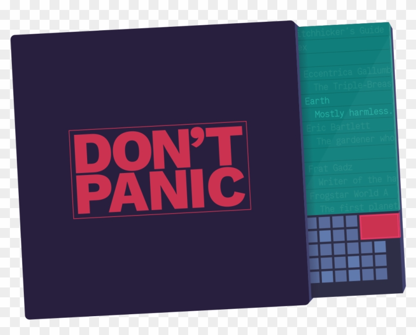 Don T Panic H2g2 Clipart #4446934