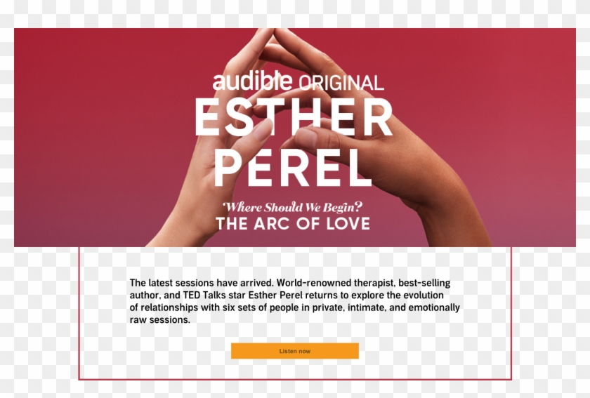 Listen To Esther Perel On Audible - Online Advertising Clipart