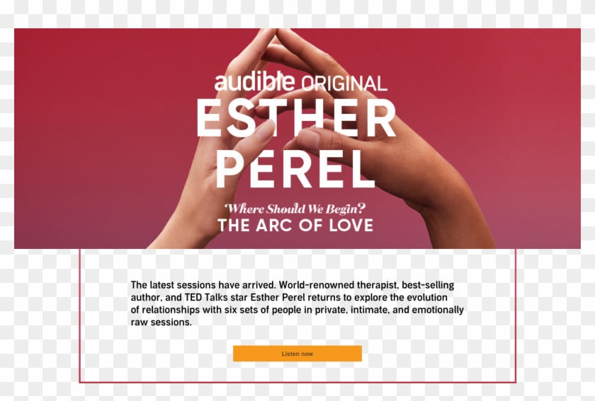 Listen To Esther Perel On Audible - Online Advertising Clipart #4447288