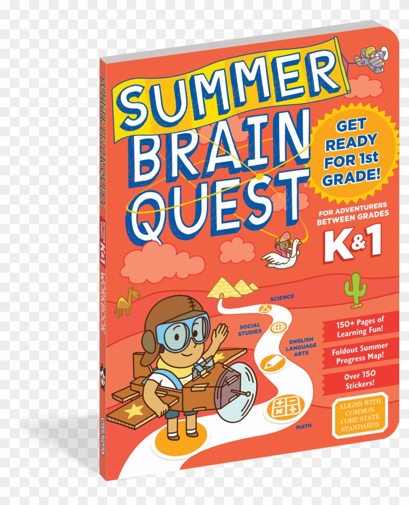 Summer Brain Quest - Book Cover Clipart #4447354