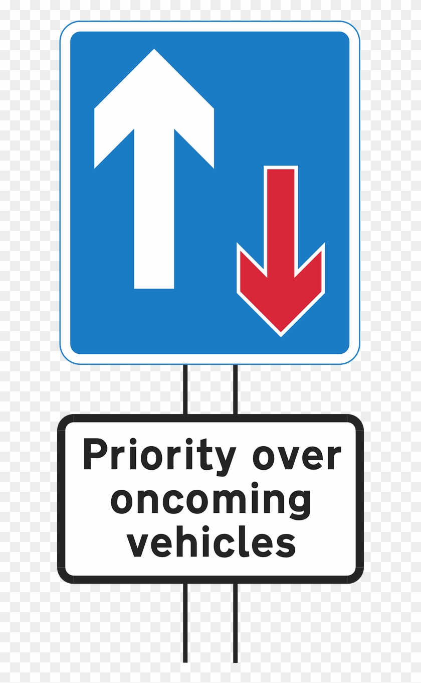 Road-44403 - Priority Over Vehicles Sign Clipart