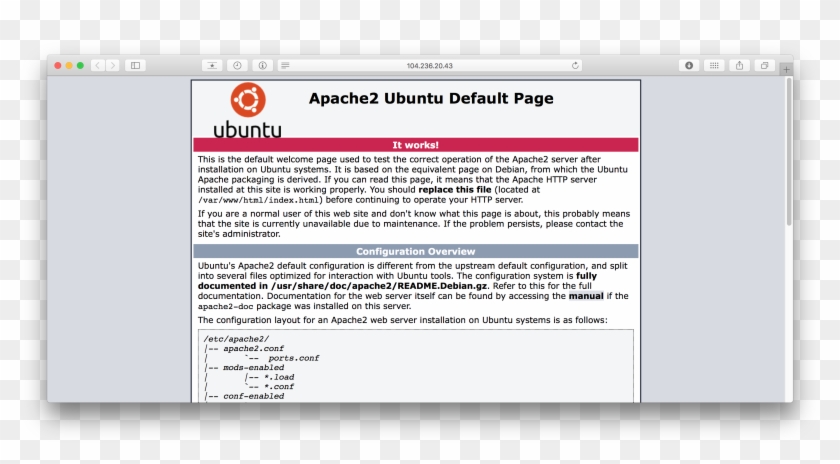 The Apache Default Page - Ubuntu Web Directory Clipart