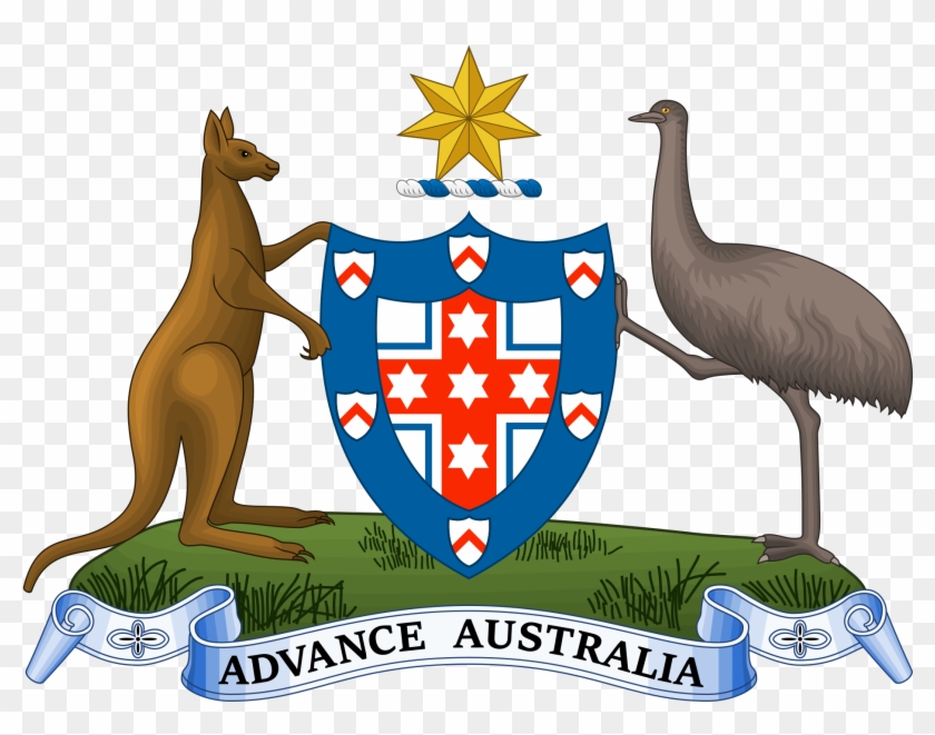Svg Freeuse Coat Of Arms Australia Wikipedia Svg - Australian Coat Of Arms Clipart