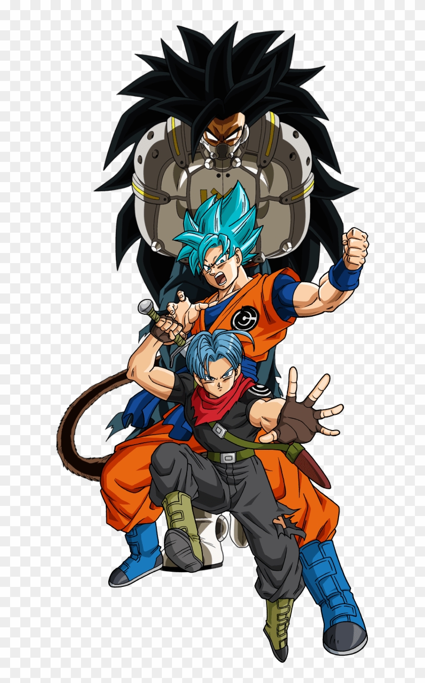 Son Goku Android 21 Android 16 Trunks Beat Evil Saiyan - Dragon Ball Super Heroes Kanba Clipart #4449405
