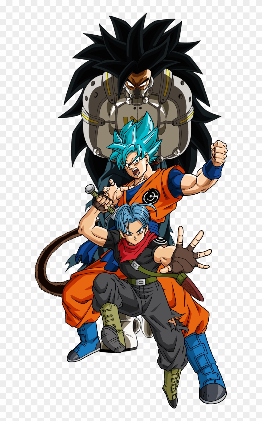 Son Goku Android 21 Android 16 Trunks Beat Evil Saiyan - Dragon Ball Super Heroes Kanba Clipart