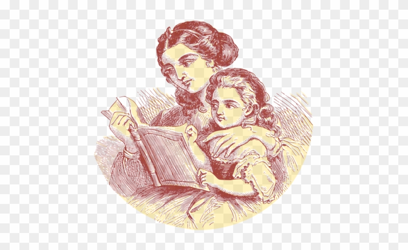 Mother Child Son Infant Daughter - Mother Daughter Img Sketch Clipart #4449574