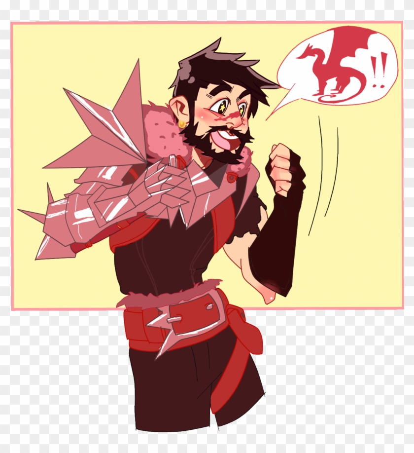 “the Local Dragon Enthusiast ” Alternate Title - Cartoon Clipart #4449634