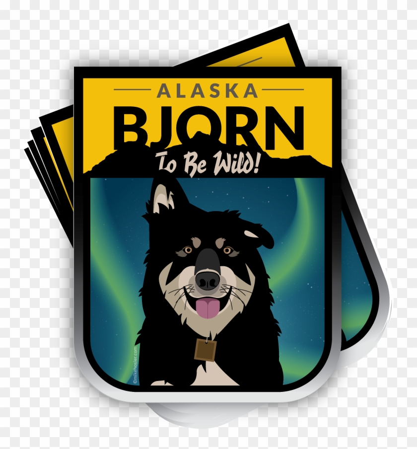 Best Friends Bjorn Alaska Adventure Dog Stickers, Tim - Dog Catches Something Clipart #4450111
