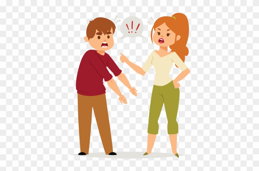Calming Down After An Argument - Diferentes Situaciones De Conflictos Clipart