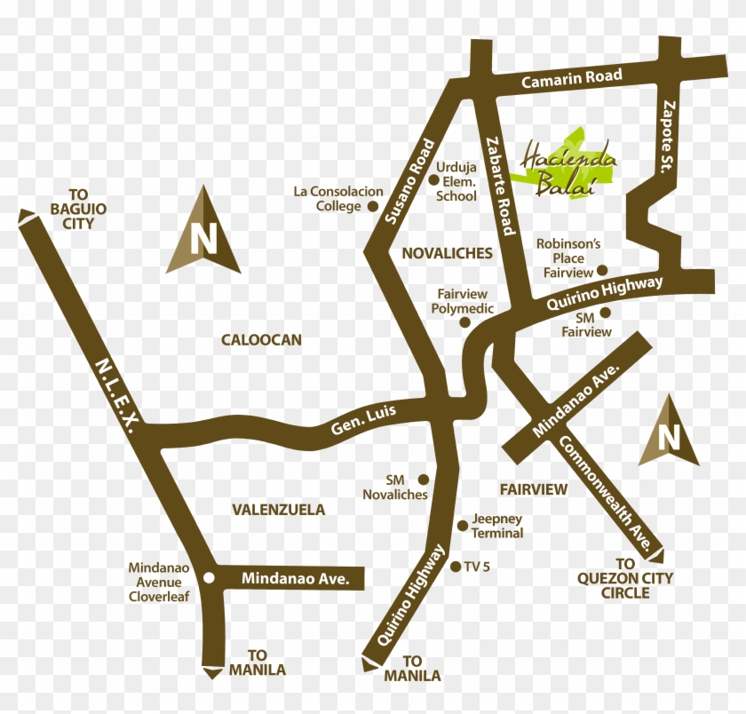 Hacienda Balai's Location Along Zabarte Road Is An - Hacienda Balai Location Clipart